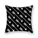 Axyaa Abstract Geometry Letter Print Cushion Cover - 45x45cm