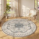 Axyaa French Round Carpet: Non-Slip, Waterproof, Anti-Fouling Rug for Living Room, Bedroom, and Sofa