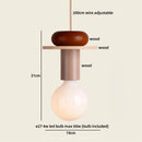 Axyaa Modern Nordic LED Wood Pendant Lamp for Bedroom and Living Room
