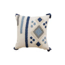 Axyaa Jacquard Embroidery Pillow Cover Set Striped Polka Dot Tassel Cushion Covers