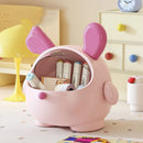 Axyaa Bunny Ear Desktop Storage Box Organizer for Toys & Hair Accessories