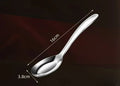Axyaa Deepened Flat Bottom Stainless Steel Spoon for Children, Baby Feeding