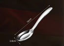Axyaa Deepened Flat Bottom Stainless Steel Spoon for Children, Baby Feeding