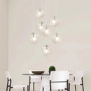Axyaa Modern LED Ring Stairs Pendant Light Chandeliers for Living and Dining Room