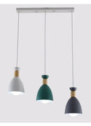 Axyaa Nordic Macaron Dining Table Light: Modern & Simple Circular Lamp for Bar Counter