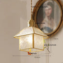 Axyaa Copper Glass LED Pendant Lights: Vintage Nordic Style Hanging Lamp