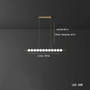 Axyaa LED Magic Bean Brass Ball Chandelier for Modern Living Room & Bar Counter