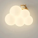 Axyaa White Cloud Cartoon Animal Wall Lamp for Children's Bedroom