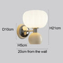 Axyaa LED Wall Lamps Cream Breeze Pumpkin Sconces G9 Bulb - Bedroom Living Room Lighting