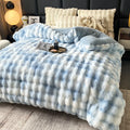 Axyaa Cozy Rabbit Fur Blanket: Soft Plush Comforter for Bed & Sofa