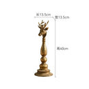 Axyaa Animal Shaped Wrought Iron Candlestick Ornament for Candlelight Dinner & Wedding