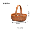 Axyaa Handwoven Bread Storage Basket: 9 Styles, Multi-functional Organizer & Fruit Tray