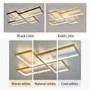 Axyaa Black/Gold LED Ceiling Lights - High Brightness Modern Aluminum Fixture
