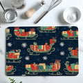 Axyaa Snowflakes Drying Mat: Absorbent Anti-Slip Placemat for Table Cup Drying Mats