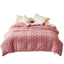 Axyaa Plush Cashmere Duvet Cover, Double-sided Fleece Comforter, Winter Warmth Blanket