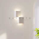 Axyaa Double Square LED Wall Light - White Metal Indoor Decorative Lighting