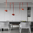 Axyaa Leather Pendant Light: Modern Villa Chandelier for Home, Office, and Shop