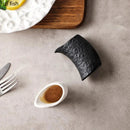 Axyaa Ceramic Gravy Boat Set Creative Kitchen Tool Solid Color Seasoning Pot