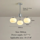 Axyaa Modern Cream Style LED Chandeliers for Home Decoration and Lighting.