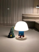 Axyaa Cordless Mushroom Table Lamp | Rechargeable & Portable Night Light for Home & Outdoor