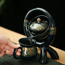 Axya™ 6-Person Bone Kung Fu Tea Set with Automatic Teapot