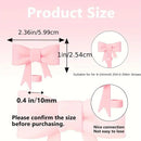 Axyaa Pink Bow Silicone Cup Accessories Set for 30/40 OZ Tumbler