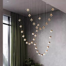 Axyaa Salon Chandelier Pendant Light Ceiling Lamp Fancy Dining Room Indoor Lighting