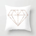 Axyaa Glitter Geometric Pineapple Pillow Covers - 45X45cm