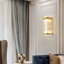 Luxury Crystal Wall Lamp for Modern Bedroom and Living Room by Axyaa