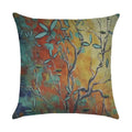 Axyaa Cartoon Pattern Linen Pillowcase - Home Sofa Decorative Cushion Cover