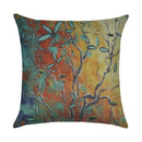 Axyaa Cartoon Pattern Linen Pillowcase - Home Sofa Decorative Cushion Cover
