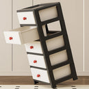 Axyaa 13.8 Inch Drawer Storage Cabinet, 3-6 Tier, Large Capacity, Multi-Color Options