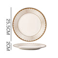 Axyaa Nordic Luxe Court Style Western Food Steak Plate with Dried Fruit