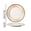 Axyaa Nordic Luxe Court Style Western Food Steak Plate with Dried Fruit