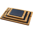 Axyaa Cheese Slate Flat Plate Stone Arrangement Western Dish for Japanese and Korean Cuisine