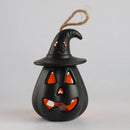 Axyaa LED Pumpkin Skull Lantern: Scary Halloween Night Light for Haunted House