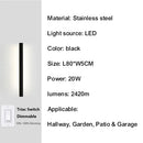 Axyaa Stainless Steel Smart Triac Dimming Wall Light IP67 Waterproof Sconce