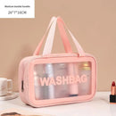 Axyaa PVC Travel Toiletry Bag: Portable Makeup Organizer for Women, Cosmetic Storage Container