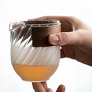 Axyaa Hammer Pattern Glass Fair Cup - Japanese Style Transparent Water Cup
