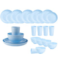 Axyaa 24-Piece Orange Wheat Cutlery & Dinnerware Set for Unbreakable Dining Experience
