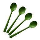 Axyaa Silicone Spoon Set - 4 Pack Non-Slip, Reusable, Portable, Dishwasher Safe