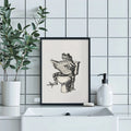 Frog Self Love Canvas Poster by Axyaa for Home Decor