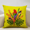 Axyaa African Parrot Flamingo Cushion Set for Home Decor & Comfort