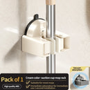 Axyaa Wall-Mounted Mop Rack & Broom Hook Clip for Bathroom & Kitchen Storage