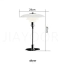 Axyaa Nordic Glass Desk Lamp for Bedroom and Living Room