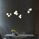 Axyaa Nordic Glass Ball LED Chandelier Branch Pendant Light