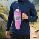 Axyaa 40oz Stainless Steel Vacuum Flask Sport Travel Mug with Handle