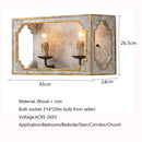 Axyaa Solid Wood Wall Lamp for Bedroom Living Room Tv Background Mirror Front Light