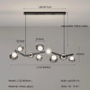 Axyaa Glass Globe LED Pendant Chandelier for Dining Room, Foyer & Art Decor