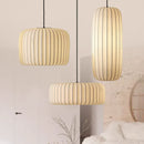 Axyaa Nordic Silk Lantern Pendant Light for Living Room Restaurant Staircase - E27
